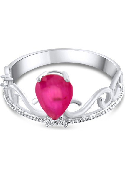 1.28 Karat Pırlanta Yakut Yüzük, Gerçek Pırlanta, Sertifikalı Mücevher fırsatları