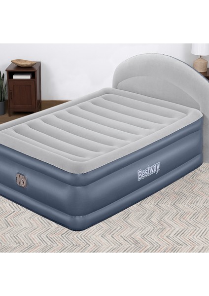 671BD Tritech Elektrikli Şişme Yatak - Çift Kişilik, Longelux Başlıklı Şişme Yatak 229X152X84 cm