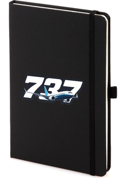 737 Not Defteri 13X21 cm Pilot - Havacı - Uçak Tutkunu Hediye