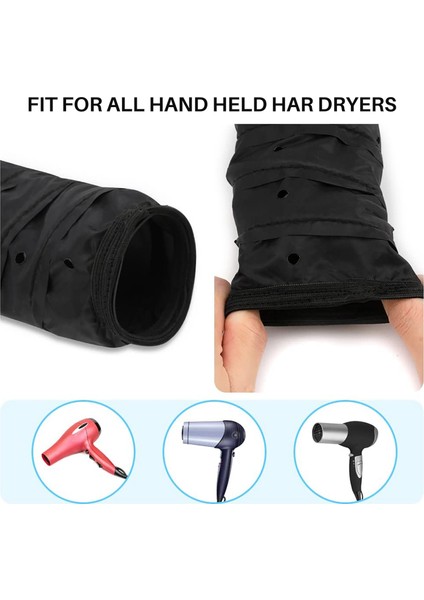 Başlıklı Saç Kurutma Makinesi AparatıGerilebilir Tutma Yeri ve Uzatılmış Hortum Uzunluğuna Sahip, El Tipi Saç Kurutma Makinesi Yumuşak, Ayarlanabilir Kapüşonlu (Siyah) (Yurt Dışından) fiyatları