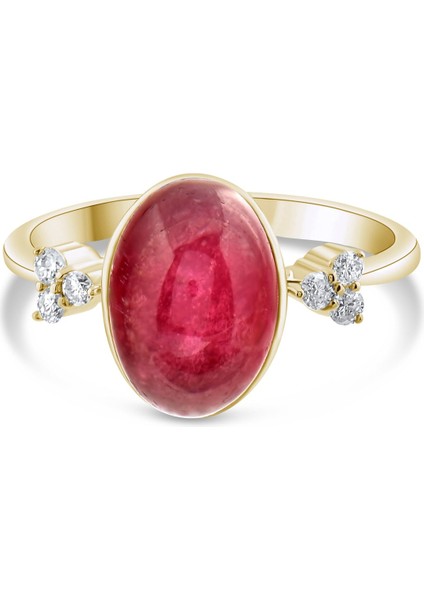 4.05 Karat Pırlanta Turmalin Yüzük, Gerçek Pırlanta, Sertifikalı Mücevher modelleri