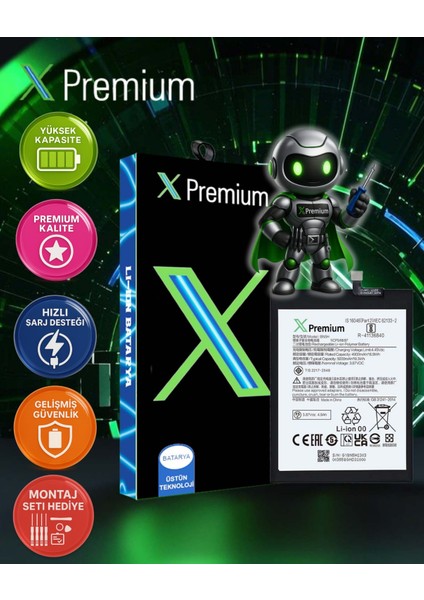 Xpremium Xiaomi Redmi Note 11E (BN5H) Batarya – 5000 Mah Süper Yüksek Kapasiteli Güçlendirilmiş Pil
