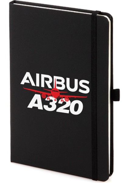 Airbus A320 Not Defteri 13X21 cm Pilot - Havacı - Uçak Tutkunu Hediye
