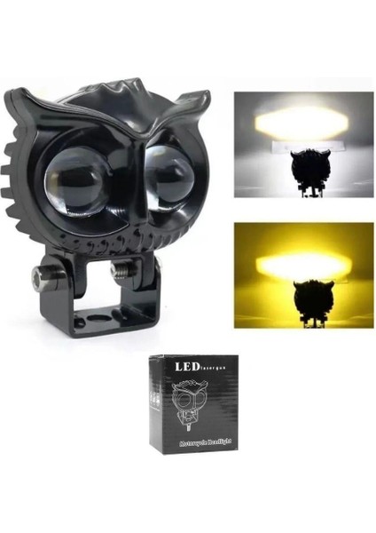 Baykuş Çift Renk LED Aydınlatma Off Road Motorsiklet (1 Adet)