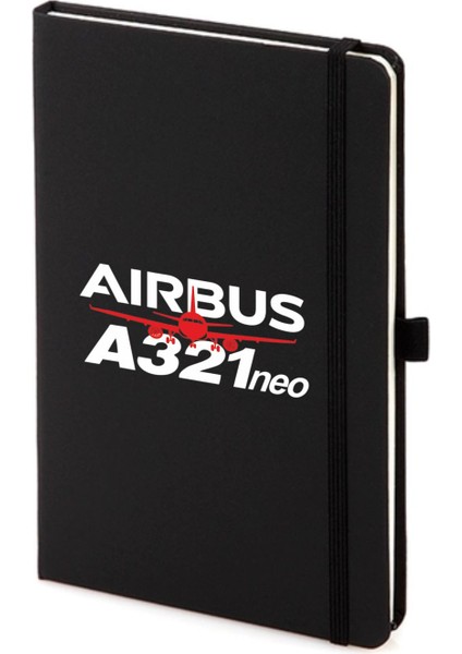 Airbus A321 Neo Not Defteri 13X21 cm Pilot - Havacı - Uçak Tutkunu Hediye