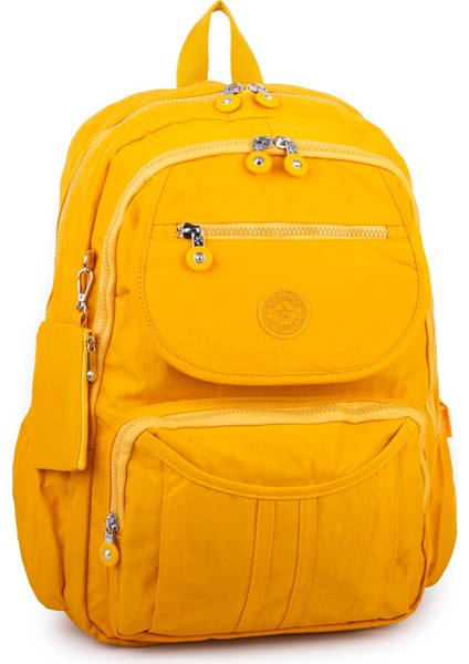 Unisex Büyük Boy Zararlı Kimyasal Içermeyen Waterproof Sırt Çantası Sarı