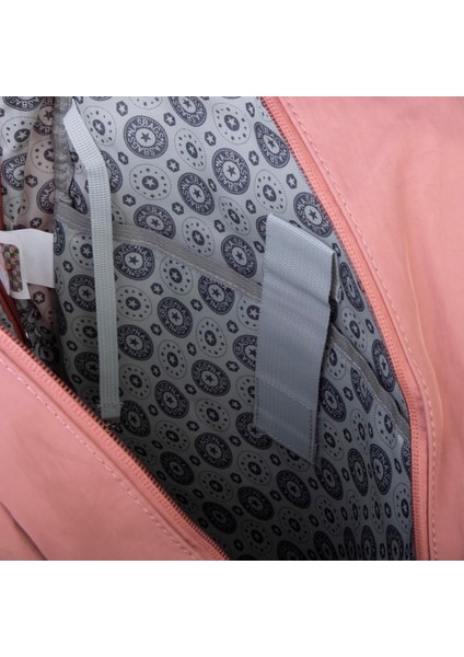 Unisex Büyük Boy Hafif Çok Gözlü Okul Sırt Çantası (en :30 cm boy:44 cm) Gül Kurusu fırsatları