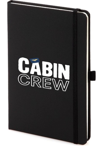 Cabin Crew Not Defteri 13X21 cm Pilot - Havacı - Uçak Tutkunu Hediye