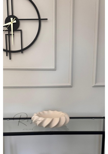 Dekoratif Dokulu Sarmaşık Obje, Tabak