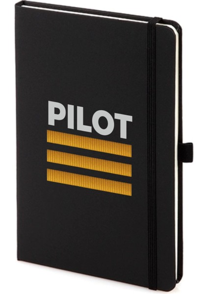 3 Sırma Pilot Not Defteri 13X21 cm Pilot - Havacı - Uçak Tutkunu Hediye