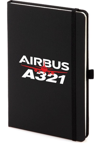 Airbus A321 Not Defteri 13X21 cm Pilot - Havacı - Uçak Tutkunu Hediye