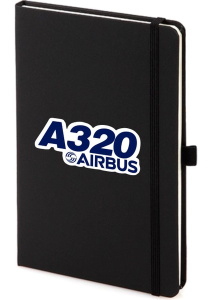 A320 Not Defteri 13X21 cm Pilot - Havacı - Uçak Tutkunu Hediye