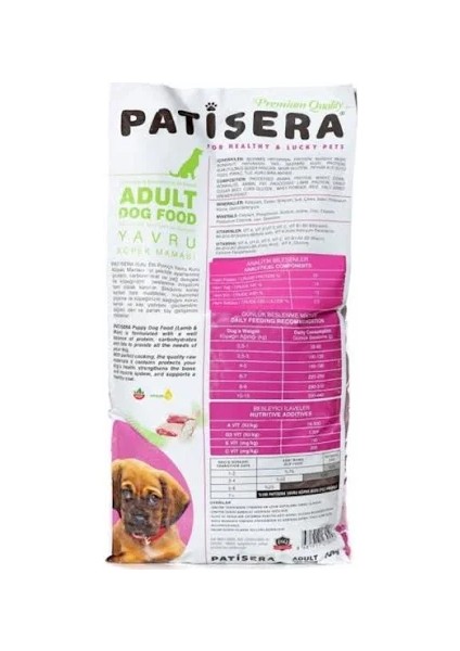 Kuzu Etli ve Piriçnli Yavru Köpek Maması 15 kg fiyatları