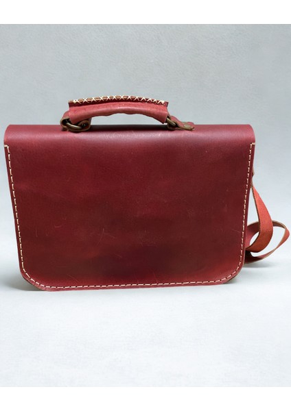 El Yapımı Hakiki Deri Unısex Evrak Çantası fiyatları