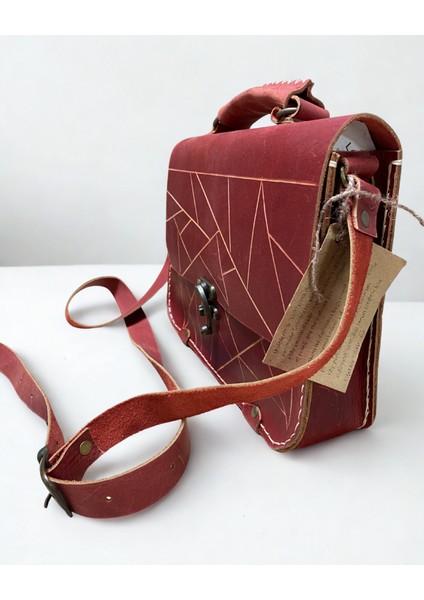 El Yapımı Hakiki Deri Unısex Evrak Çantası modelleri