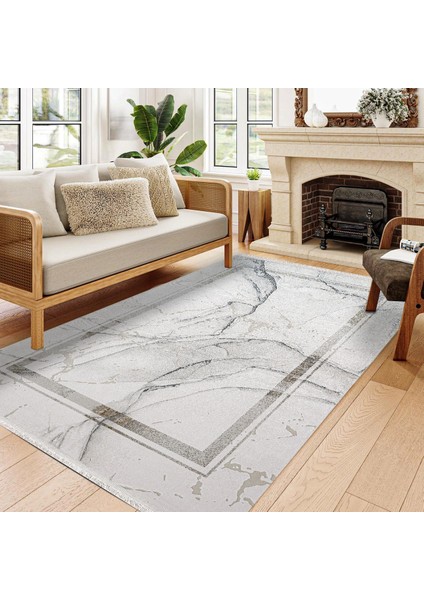 Mermer Gri Pamuk Dikdörtgen Modern Desenli Pamuk Makinada Yıkanabilir Hav Toz Vermez Leke Tutmayan Kaymaz Taban Dijital Makine Baskı Salon Yolluk Mutfak Halı modelleri