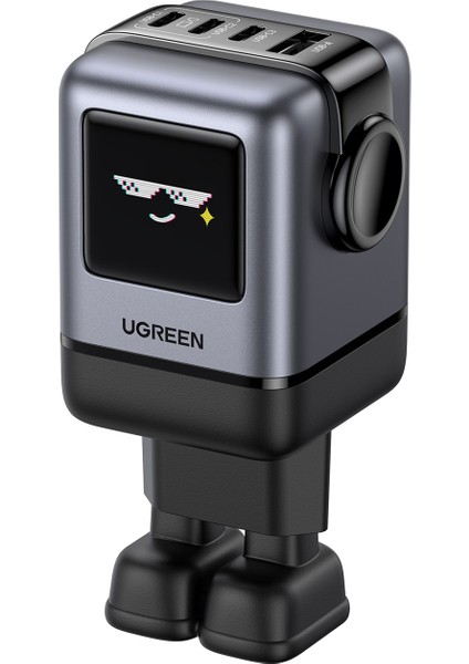 Nexode Uno 100W Robot Gan Hızlı Şarj Cihazı 3xusb-C, 1xusb-A, Gri, 45515B