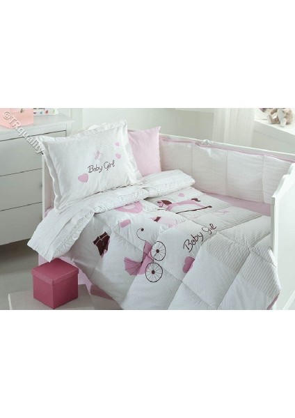 Baby Gırl Kız Bebek Uyku Seti 8 Parça 9356