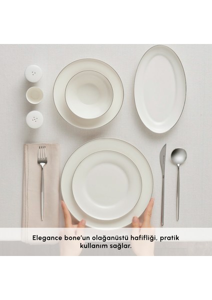 Stream Bone Alba 53 Parça 12 Kişilik Yemek Takımı fırsatları