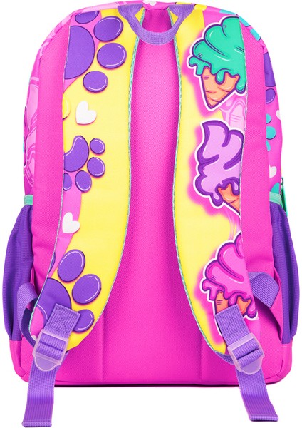 Kedi Desenli Kız Çocuk İlkokul Sırt Çantası 1001 modelleri