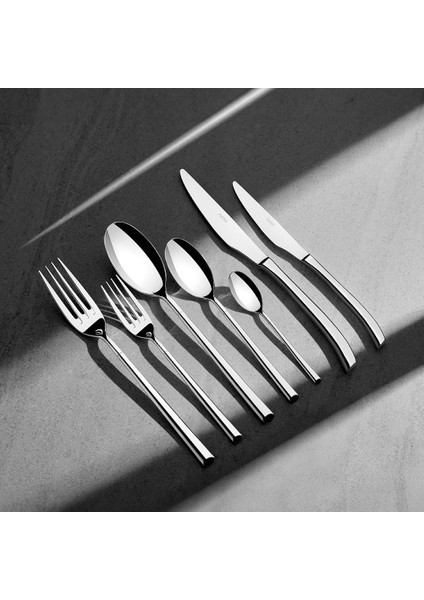 Elegance Sade 12 Kişilik 84 Parça Kutulu Çatal Kaşık Bıçak Takımı