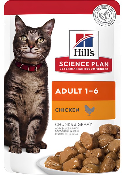 Hills Tavuklu Pouch Yetişkin Kedi Maması 85GR