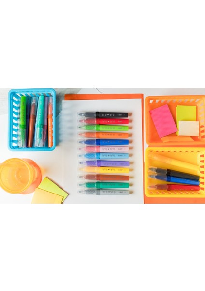 Kids Jumbo Keçeli Boya Kalemi 12'li Çok Renkli Ultra Yıkanabilir Konforlu Tasarım modelleri