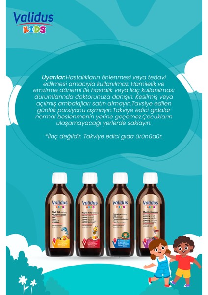 Kids Multi Set - Multivitamin - Fish Oil - Citicoline modelleri
