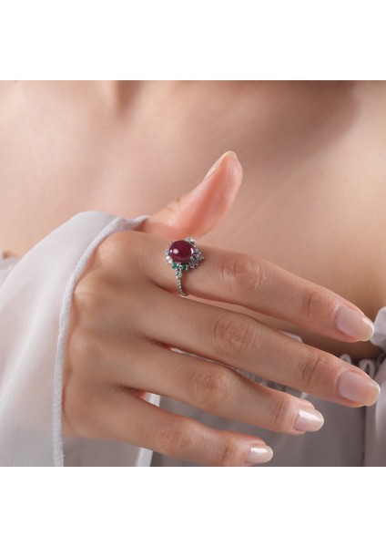 4.37 Karat Pırlanta Yakut Yüzük, Gerçek Pırlanta, Sertifikalı Mücevher fırsatları