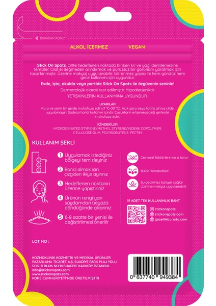 Sos Band - 15 Adet / Patch fiyatları