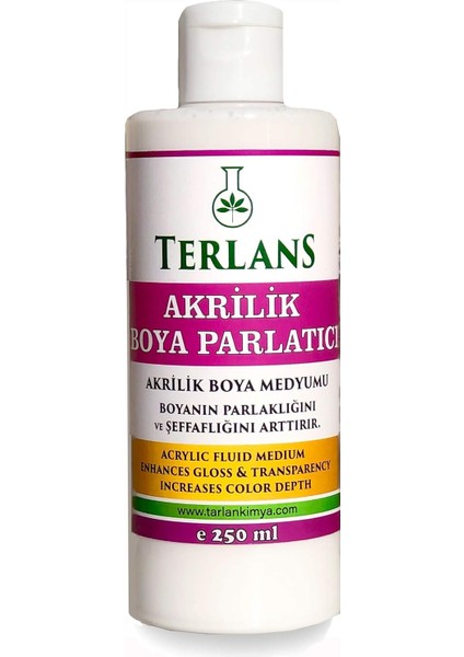 Akrilik Boya Parlatıcı 250 ml Acrylic Gloss Medium