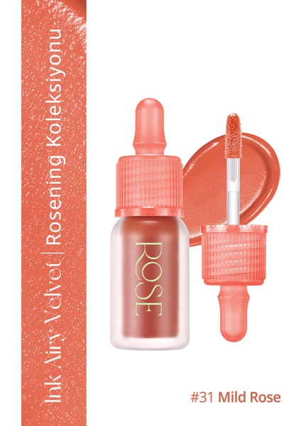 Uzun Süre Kalıcı ve Hafif Formüllü, Kadife Bitişli Tint PERIPERA Ink Airy Velvet (31 Mild Rose) fiyatları