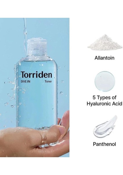 Dıve-In Low Molecular Hyaluronic Acid Toner - Nemlendirici Tonik 500ML(COTTON Pads Hediyeli)