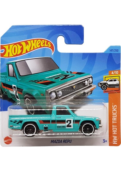 - Mazda Repu - Hw Hot Trucks 4/10 - HKH99 - Kısa Kart - Pikap Kamyonu - Mattel 2023