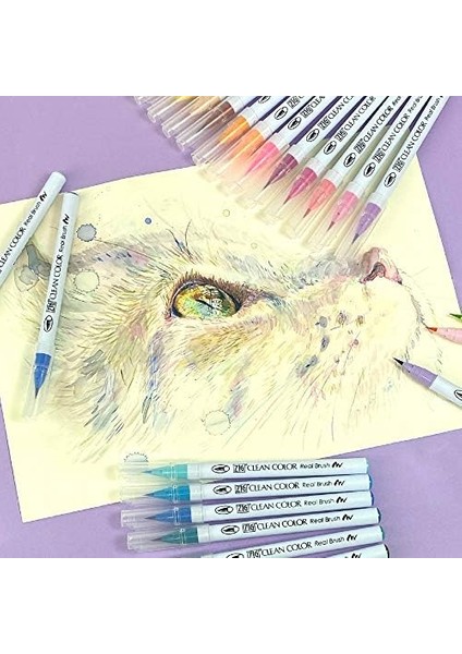 Zig Clean Color Real Brush 24VRB-6000AT/24V Boya Kalemi modelleri