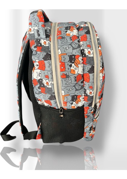 Sevimli Kedi Desenli Okul Çantası - Ergonomik, Geniş Hacimli ve Suya Dayanıklı Sırt Çantası fiyatları