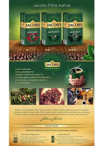 Monarch Filtre Kahve, 500 Gram Paket
