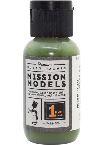 Models MMP-120 Zeytin Yeşili Olivegrun Rlm 80 Akrilik Boya 1 Oz (30ML)