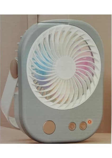 Masaüstü Vantilatör Klima, USB Buharlı ve Rgb Işıklı Mini Vantilatör, Soğuk Buharlı Serinletici 1200MAH Ister Ayaklı Ister Asmalı (3 Kademe Güç,buharlı ve Rgb Işıklı) modelleri