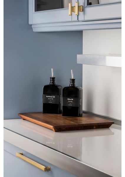 2'li 750 ml Yağdanlık Sosluk Sirkelik Zeytinyağı Şişesi Damlatmaz Kapak Siyah Koyu Cam-Siyah Etiket fiyatları