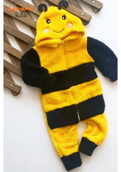 Welsoft Arı Yumuşak Peluş Fermuarlı Bebek Tulumu - 4 Yaş modelleri