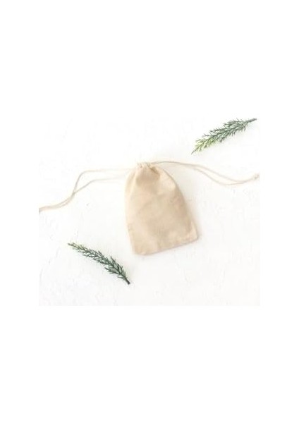 Bağcıklı Krem Ham Bez Kese, 10X15 cm 10 Adet fiyatları