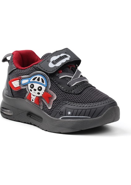 Unisex Bebe Füme Kırmızı Figürlü Işıklı Cırtlı Sneaker Günlük Spor Ayakkabı modelleri