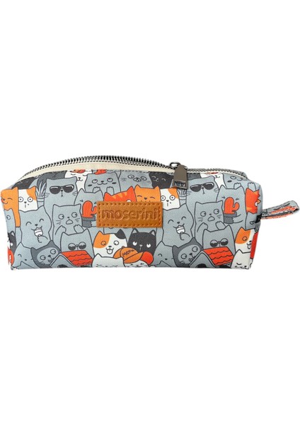 Sevimli Kedi Desenli 2'li Okul Çantası Seti - Ergonomik Sırt Çantası ve Kalemlik fırsatları