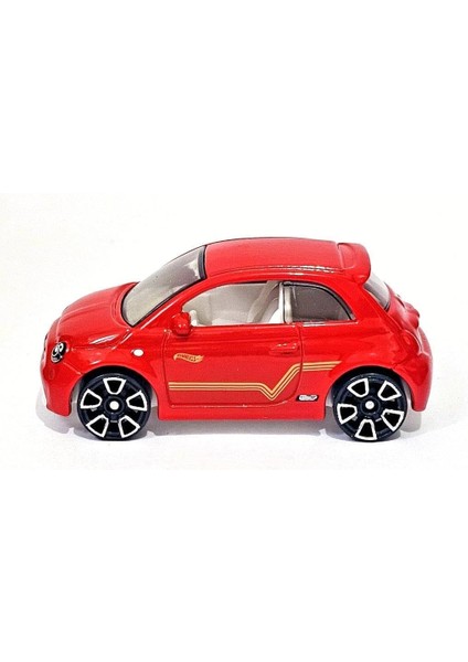 - Fıat 500E - Hw Green Speed 8/10 - HKK24 - Short Card - Kırmızı - Mattel 2023
