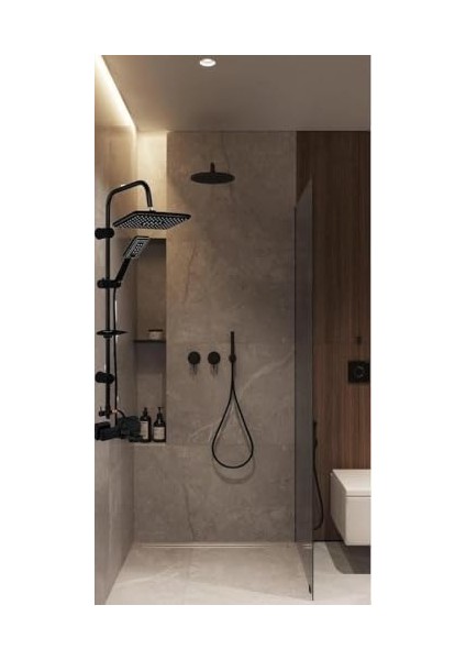 Yapı Lüks Robot Duş Seti Mat Siyah Dikdörtgen | Çok Fonksiyonlu Yağmur Robot Duş Sistemi Siyah Lüks Robot Duş Seti Mat Siyah Dikdörtgen | Çok Fonksiyonlu Yağmur Robot Duş Sistemi Siyah modelleri