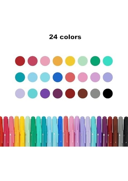 My Color Çift Taraflı Fırça Uçlu Keçeli Kalem 24 Renk fiyatları