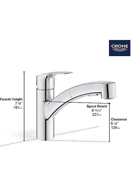 30306DC1 Eurosmart Çift Püskürtme Pull-Out Mutfak Bataryası Püskürtücülü Supersteel (Paslanmaz Çelik) fiyatları