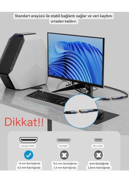 HDMI Dişiden Dişiye HDMI 2.1 Uzatma Dönüştürücü Adaptör 48Gbps 8K+4K Desteği Ce Lisanslı Orjinal Çevirici Dönüştürücü Adaptör modelleri