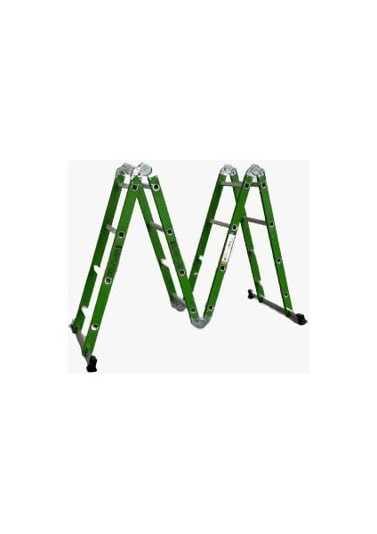 Endüstri 4 * 4 Çok Amaçlı Akrobat Merdiven - Yeşil